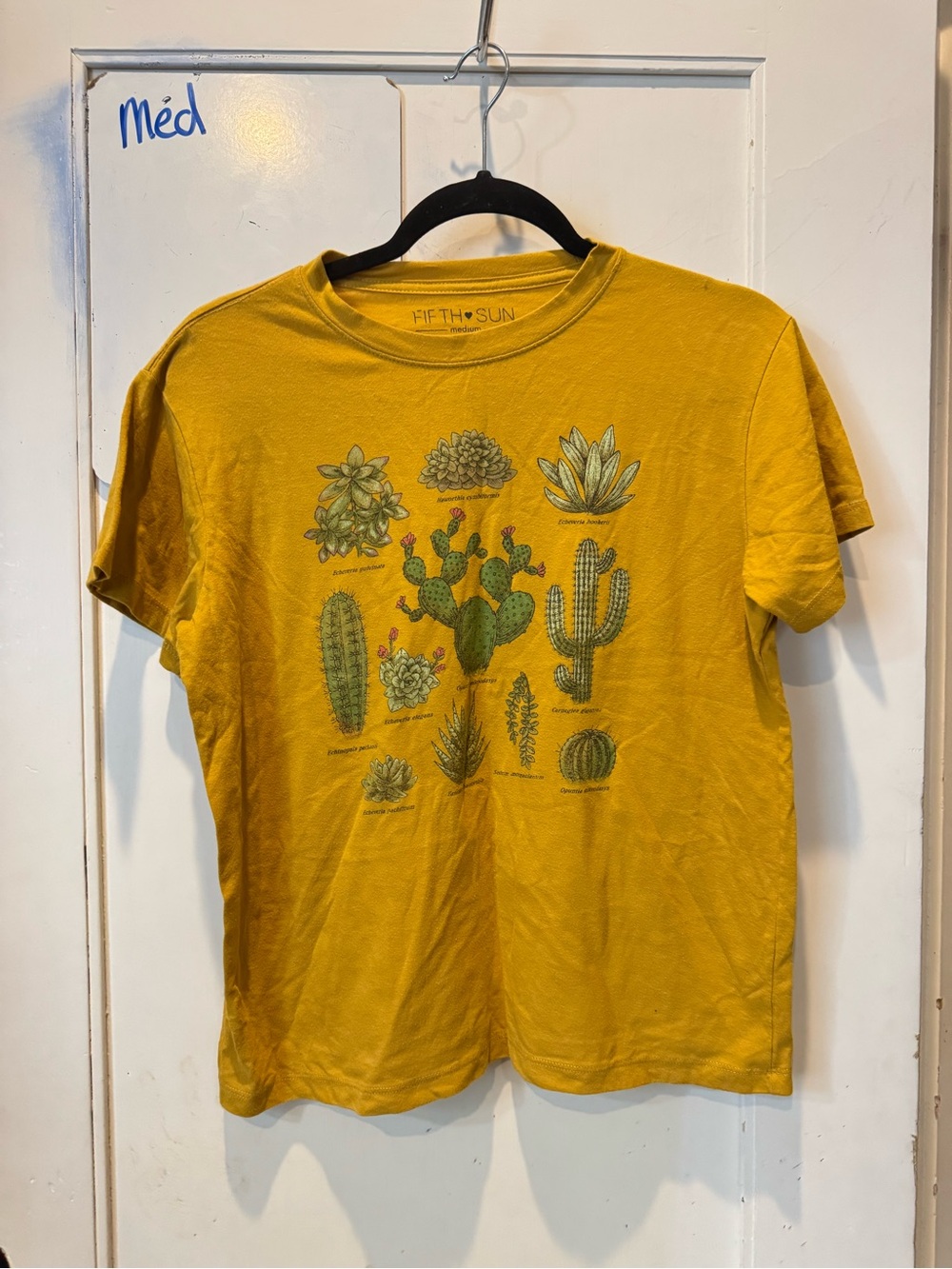 Cactus Mustard Yellow Graphic Tee